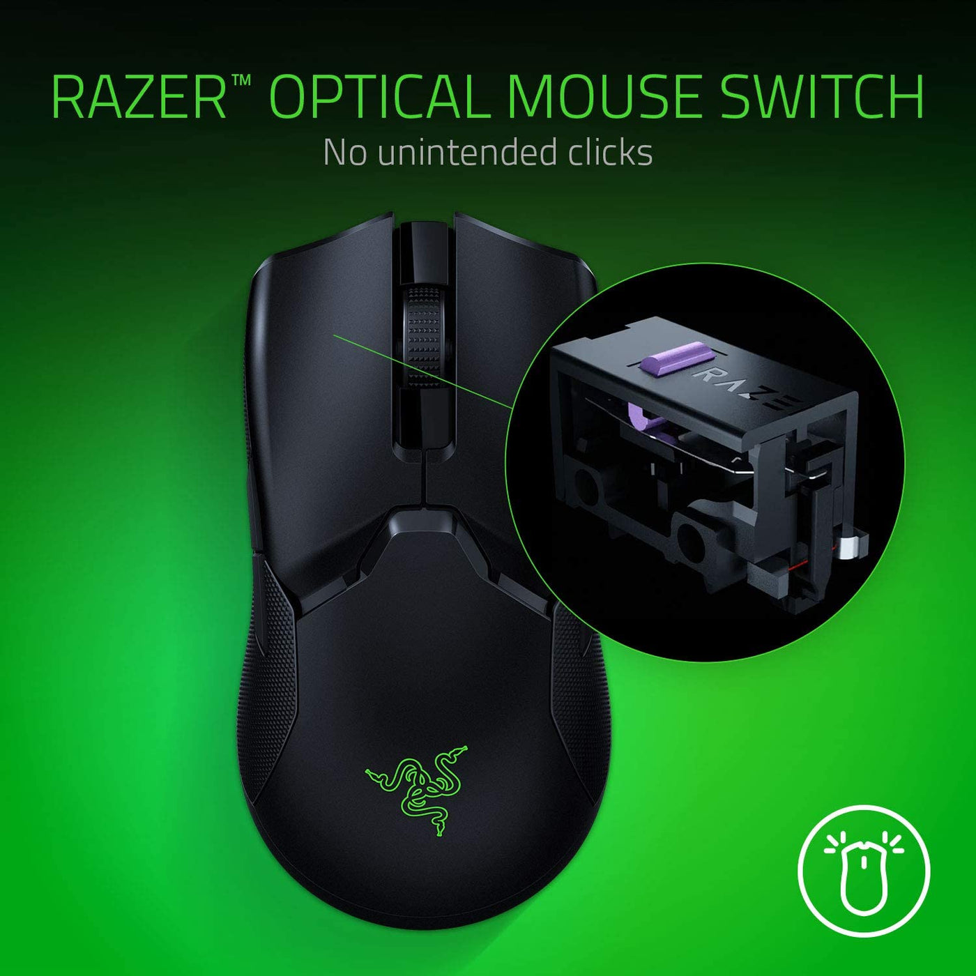Mouse Razer Viper Ultimate Inalambrico Hyperspeed Focus+