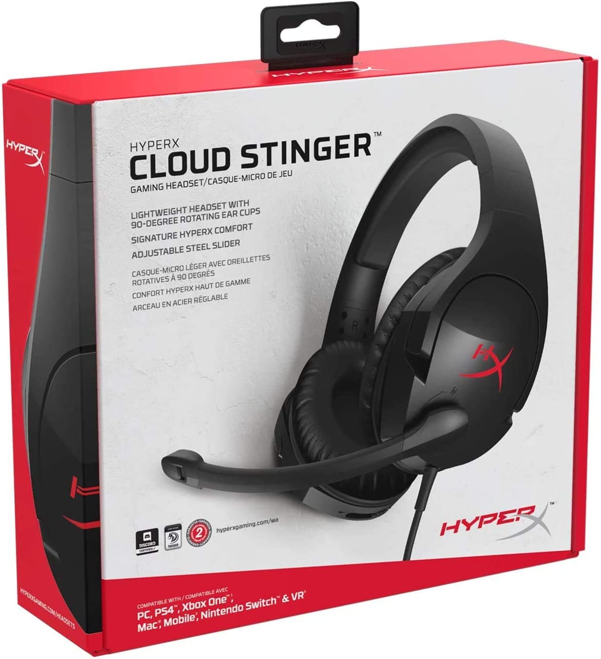 Audífonos HyperX Cloud Stinger PS4 PS5 PC Negro(P163B)
