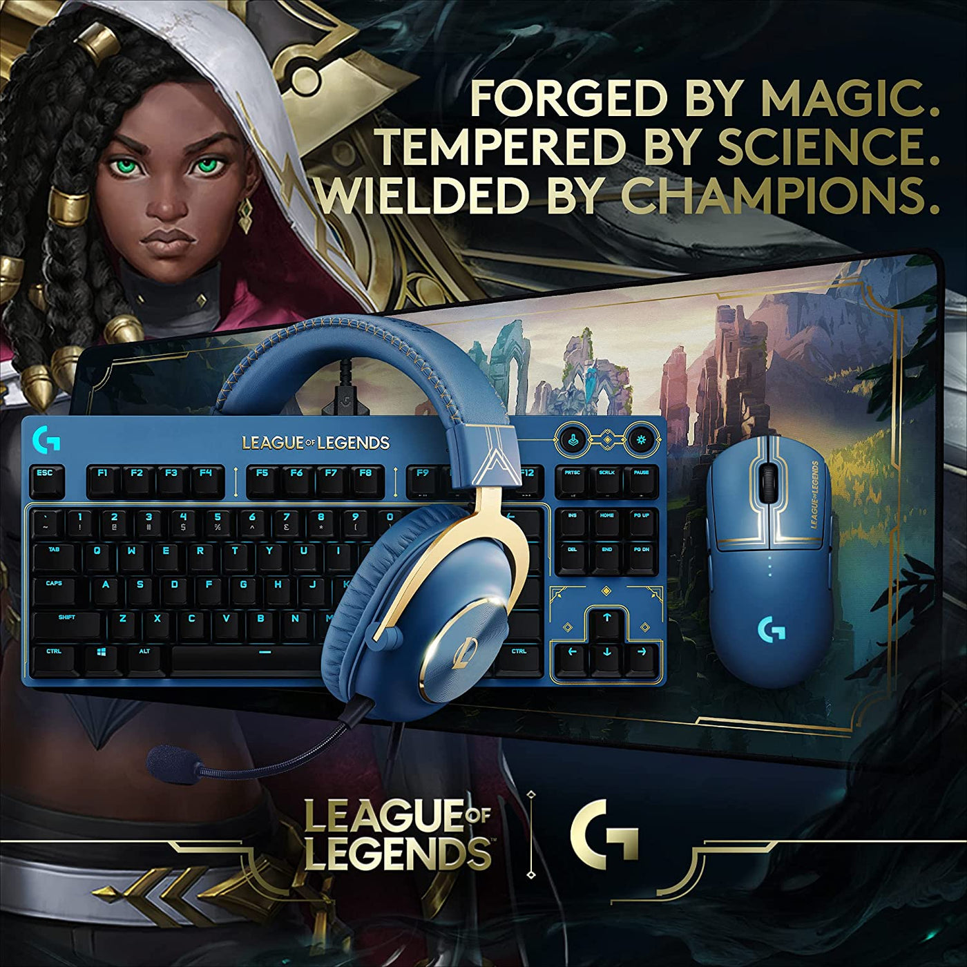 Teclado Gamer Logitech Pro Edición League of Legends RGB Mecánico