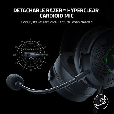 Audífonos Razer Kraken V3 Hypersense THX Spatial Audio Usb