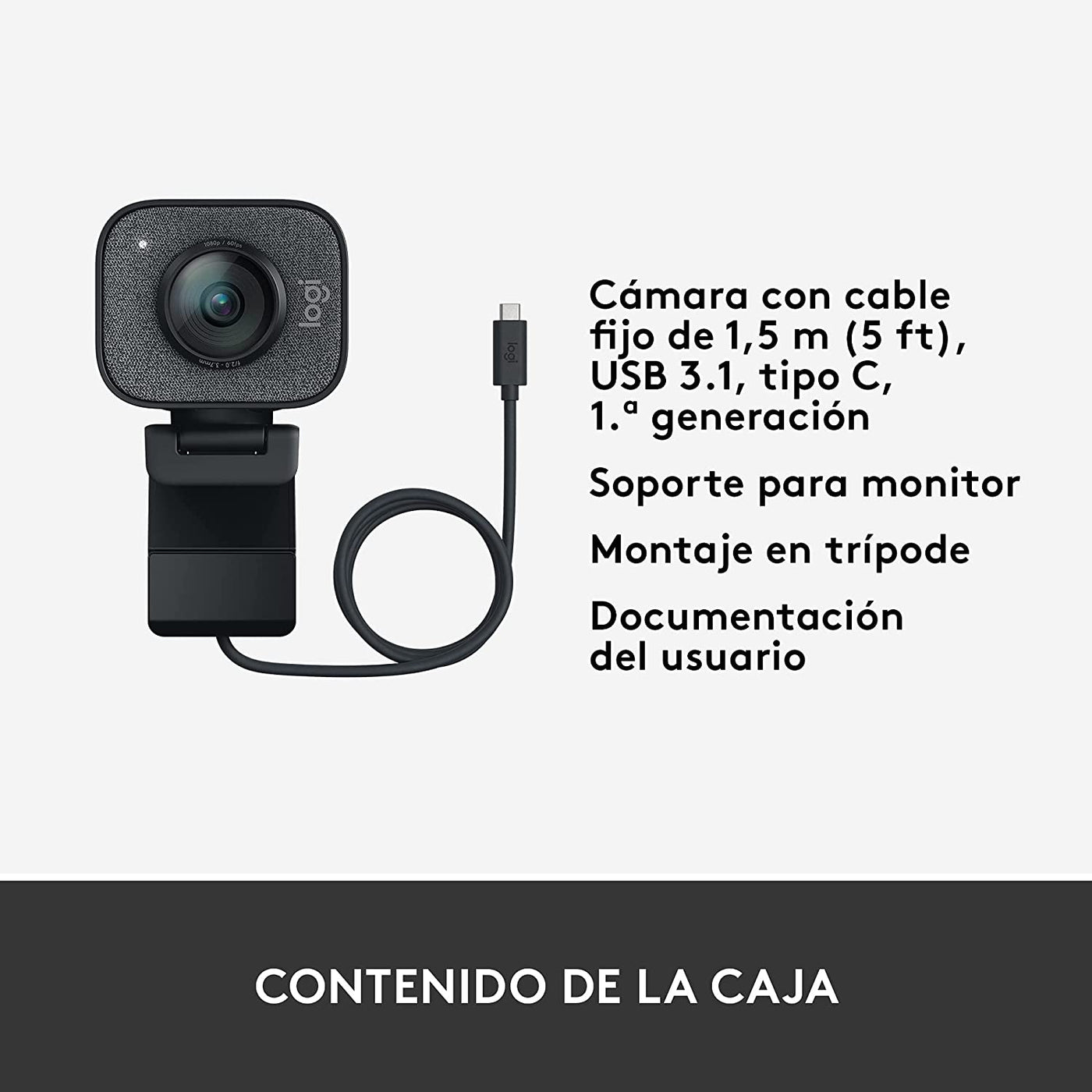 Webcam Logitech Streamcam Plus 1080P 60FPS