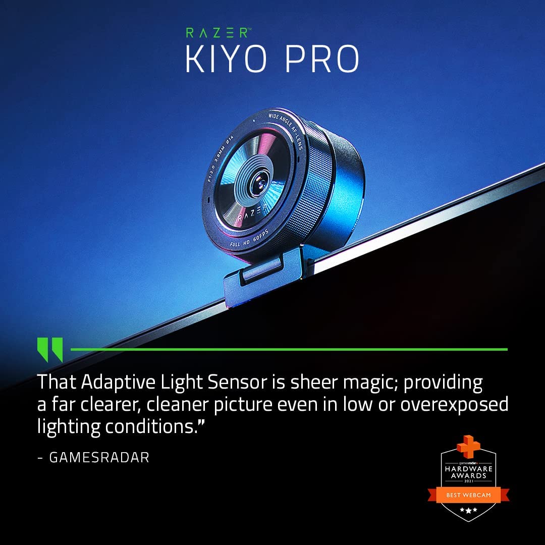 Camara Web Razer Kiyo Pro Full HD 1080p a 60fps USB 3.0