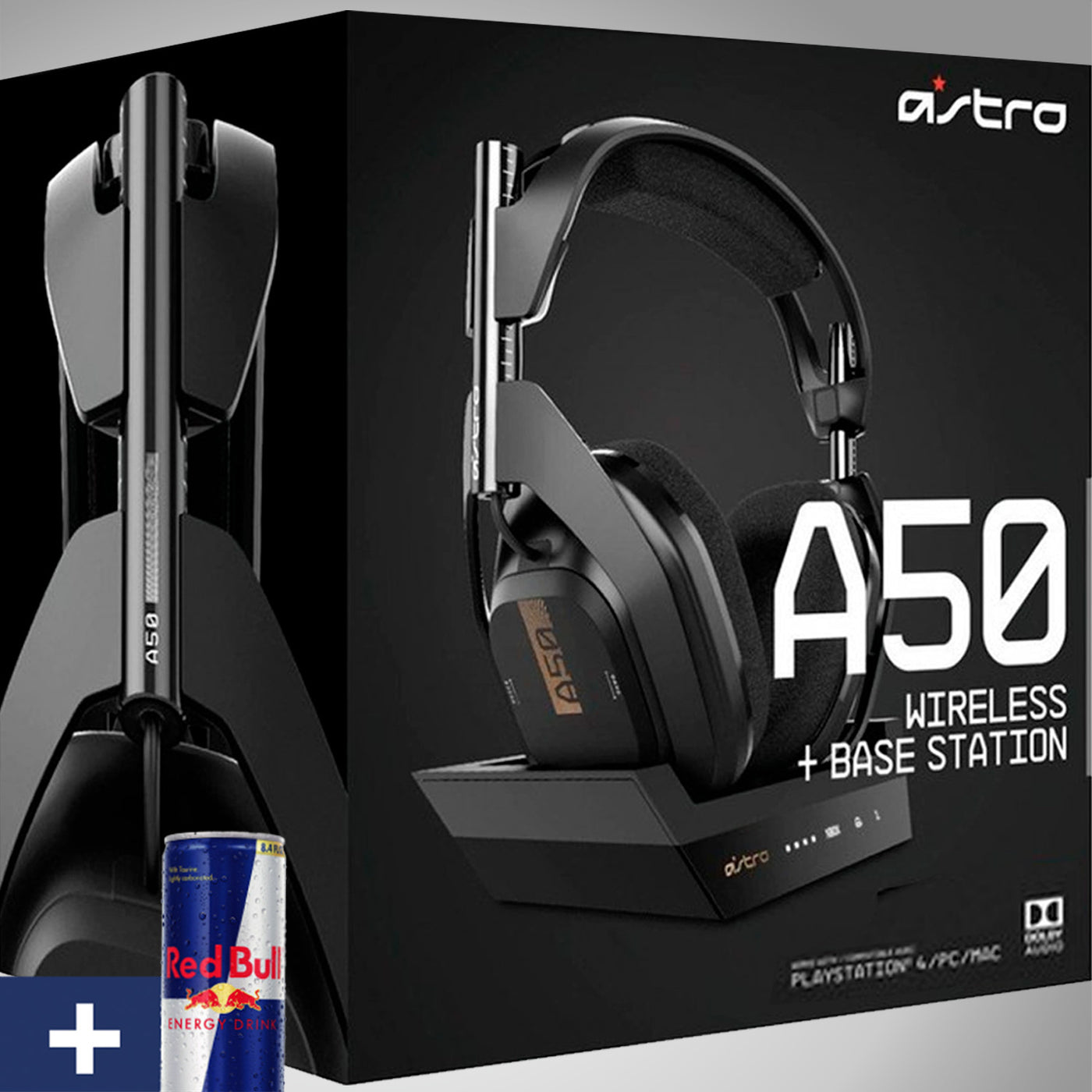 Audífonos Gamer Astro A50 Inalámbricos c/ Dolby Audio + Base de carga