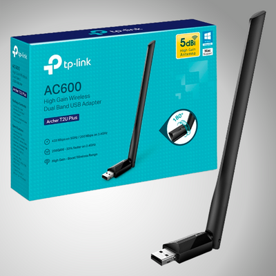 Adaptador Usb Tp-link Wi-fi Archer T2u Plus Ac600 Dual band