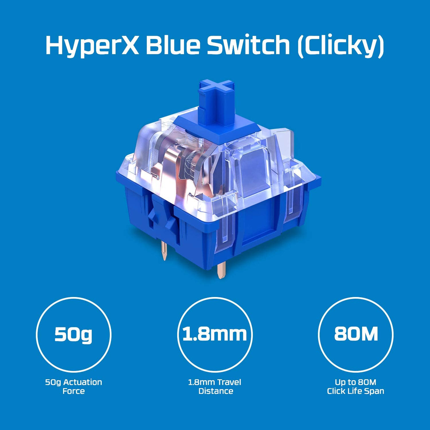 Teclado Gamer Hyperx Alloy Fps Pro Mecánico Cherry MX Blue