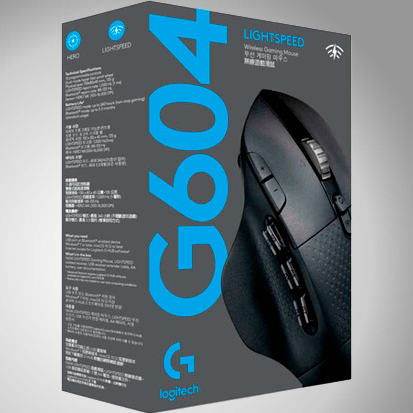 Mouse Gamer Logitech G604 Lightspeed 15 botones 25K DPI