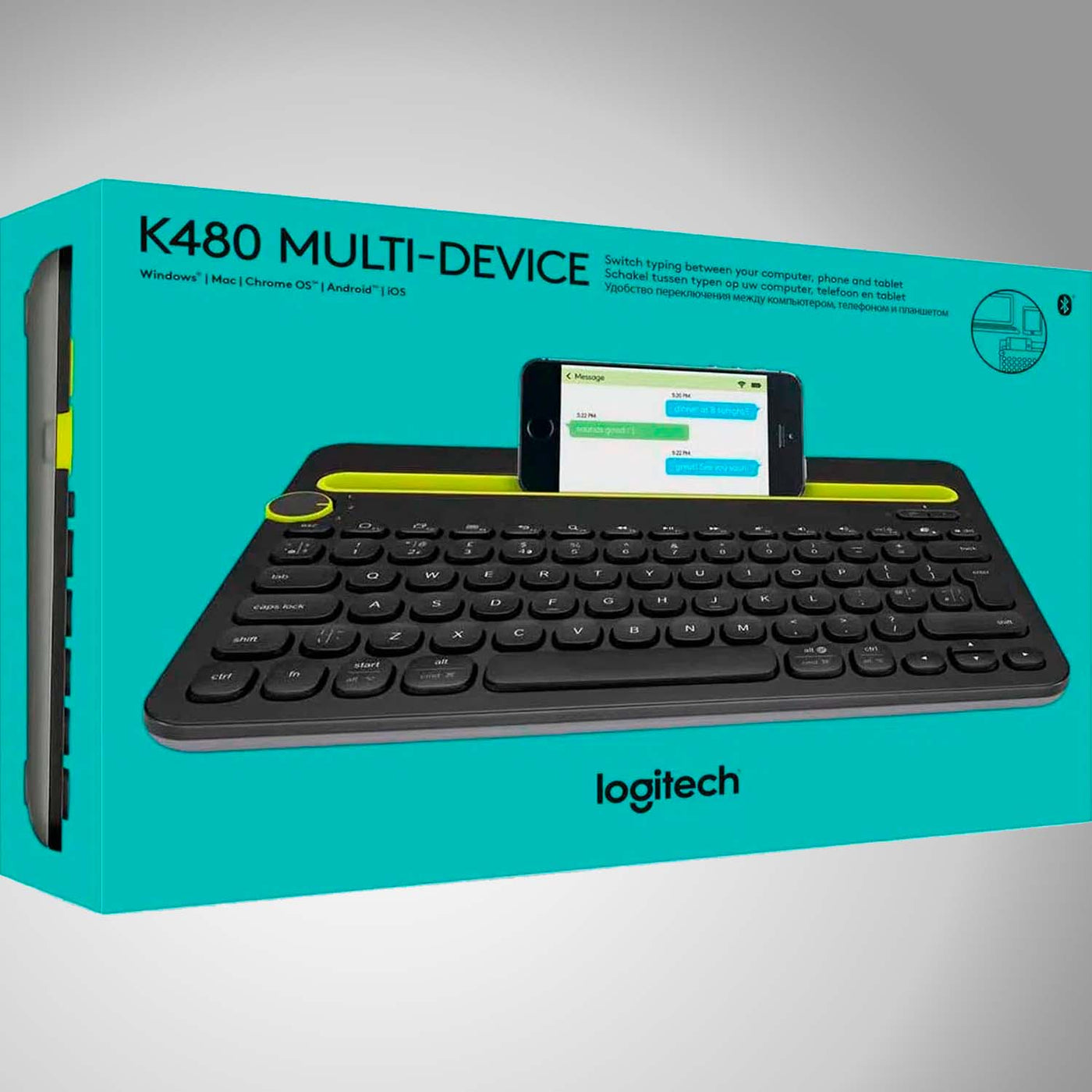 Teclado Logitech K480 Inalámbrico Multidispositivo Bluetooth