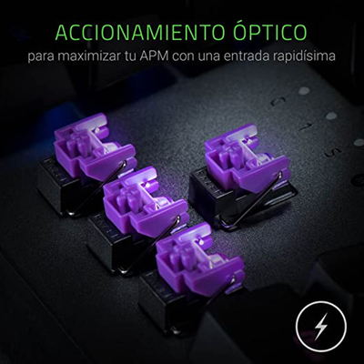 Teclado SP Razer Huntsman V2 RGB Optical Purple Switch Chroma(P163B)