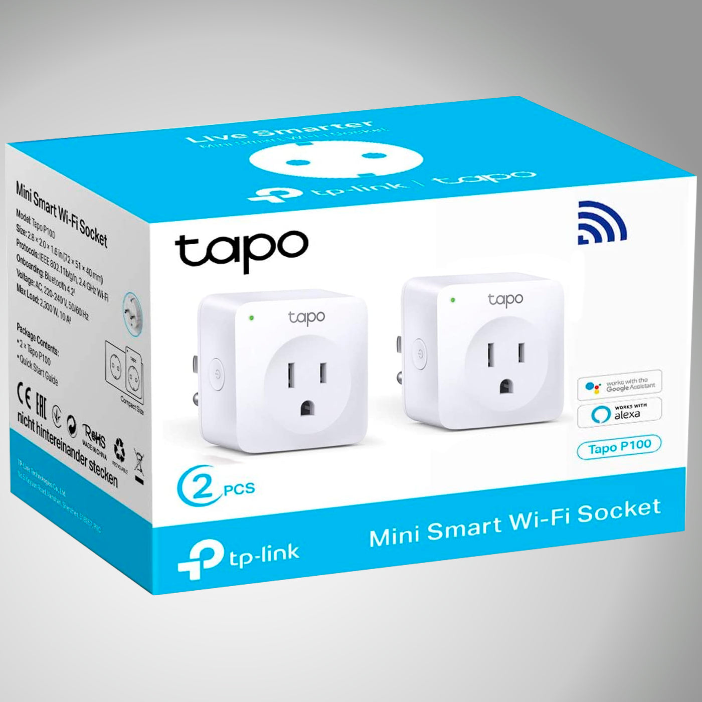 Tapo P100, Enchufe Wi-Fi Inteligente Mini