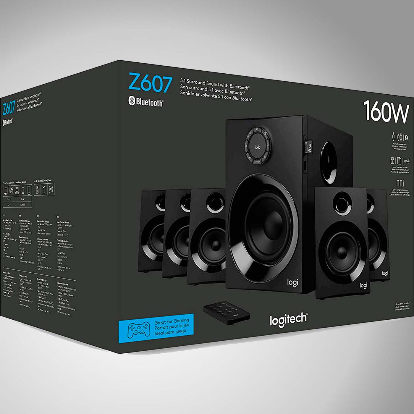 Parlantes Logitech Z607 / 6 parlantes / Sub Woofer Bluetooth