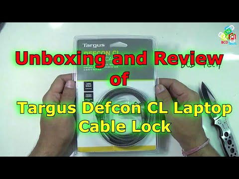 Cable de seguridad Targus PA410U, antirrobo, para laptop Mac