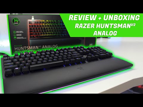 Teclado mecánico gamer Razer Huntsman V2, switch óptico analógico, RGB Chroma, layout inglés US
