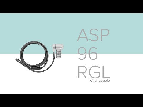 Cable de seguridad Targus ASP96RGLX, antirrobo, para laptop Mac