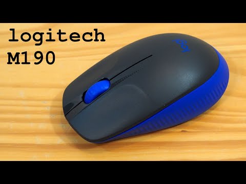 Mouse Logitech M190, inalámbrico, USB, ergonómico