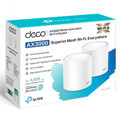 TP Link Deco X50 2pack Ax3000 WiFi 6 Mesh Para Toda La Casa